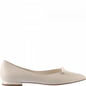 Högl Vivienne Női Balerina Cipő Creme | JGTN-30471